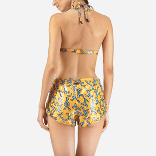 Femme Shortys Imprimé - Shorty Court Danse du Feu, Curcuma supp2 Femme Shortys Imprimé - Shorty Court Danse du Feu, Curcuma supp2
