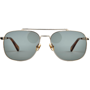 Andere Uni - Kakifarbene Unisex Sonnenbrille Mono Auto, Gold front Andere Uni - Kakifarbene Unisex Sonnenbrille Mono Auto, Gold front
