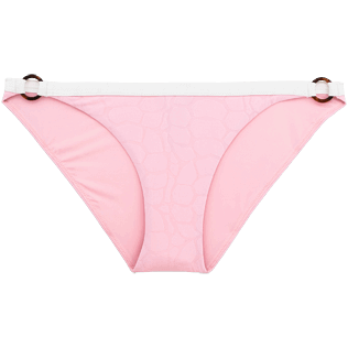 Donna Slip classico Unita - Slip bikini bicolore Jacquard Turtles Scales, Peony front Donna Slip classico Unita - Slip bikini bicolore Jacquard Turtles Scales, Peony front