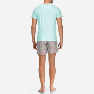 Hombre T-Shirt Estampado - Camiseta de algodón con estampado «Tel père, tel fils» para hombre, Laguna backworn Hombre T-Shirt Estampado - Camiseta de algodón con estampado «Tel père, tel fils» para hombre, Laguna backworn