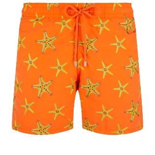 Men Embroidered Swim Trunks Starfish Dance - Limited Edition Tango front view
