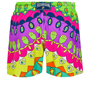 男款 Stretch classic 印制 - 男士 1980 Waves Multicolor 弹力泳装, Lazulii blue back 男款 Stretch classic 印制 - 男士 1980 Waves Multicolor 弹力泳装, Lazulii blue back