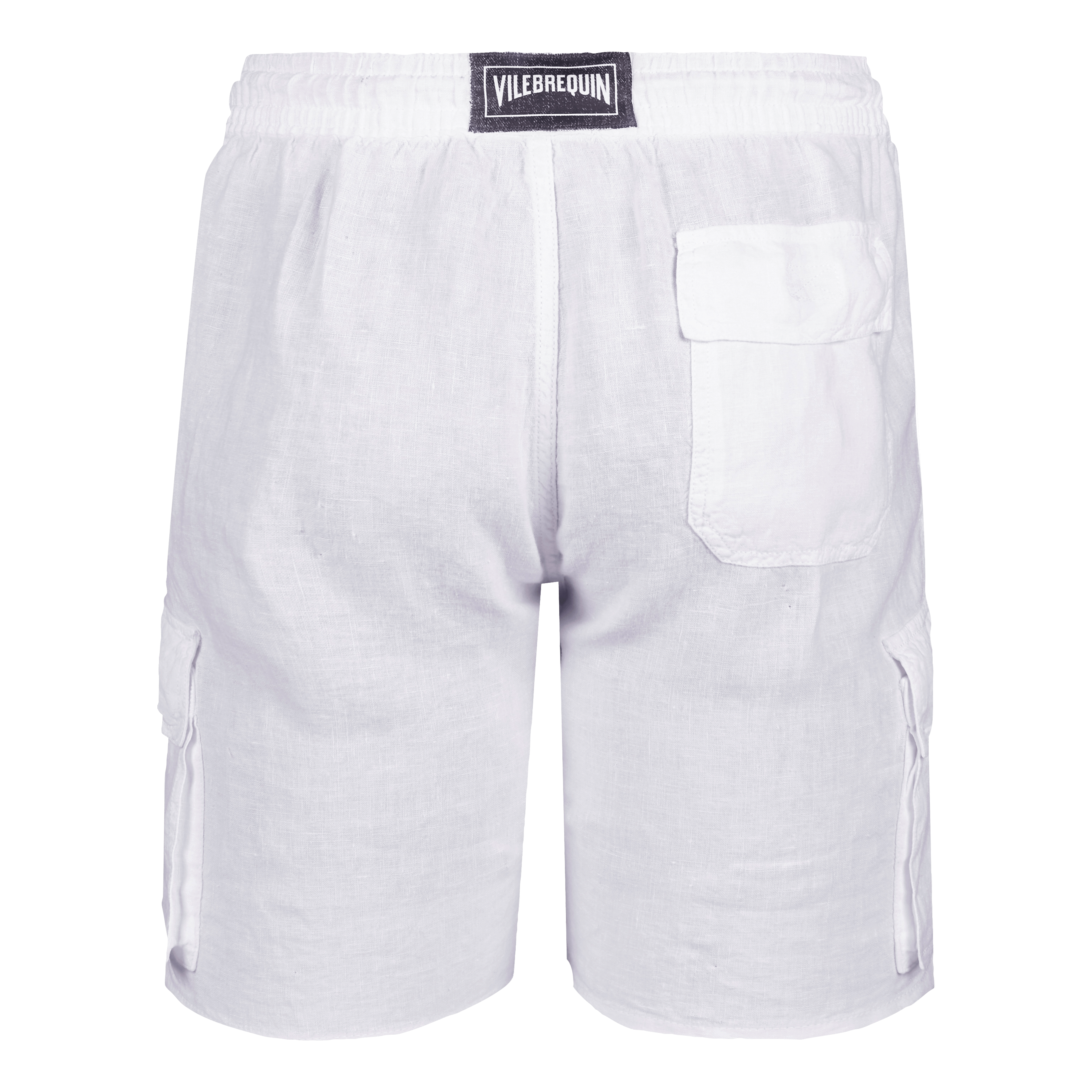white linen cargo shorts