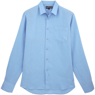 Men Others Solid - Men Linen Shirt Solid, Sky blue front Men Others Solid - Men Linen Shirt Solid, Sky blue front