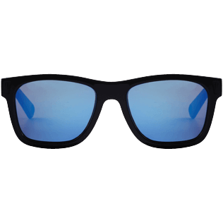 Andere Uni - Unisex Solid Sonnenbrille, Marineblau Vorderseite getragene Ansicht