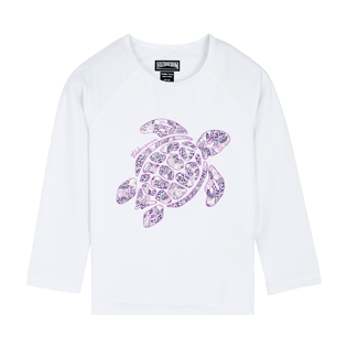 Altri Stampato - Rash guard bambini a maniche lunghe Jungle Turtles, Bianco front Altri Stampato - Rash guard bambini a maniche lunghe Jungle Turtles, Bianco front