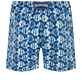 Uomo Classico stretch Stampato - Costume da bagno elasticizzato uomo Batik Fishes, Blu marine vista posteriore
