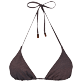 Donna Triangolo Unita - Top bikini donna a triangolo Changeant Shiny, Burgundy vista frontale