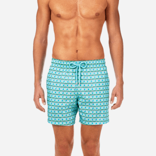 Men Classic / Moorea Printed - Les 4 Élements Lightweight Packable Swim shorts, Lagoon supp1 Men Classic / Moorea Printed - Les 4 Élements Lightweight Packable Swim shorts, Lagoon supp1