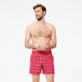男款 017 绣 - Men Swimwear Embroidered - Limited Edition, Medicis red frontworn 男款 017 绣 - Men Swimwear Embroidered - Limited Edition, Medicis red frontworn