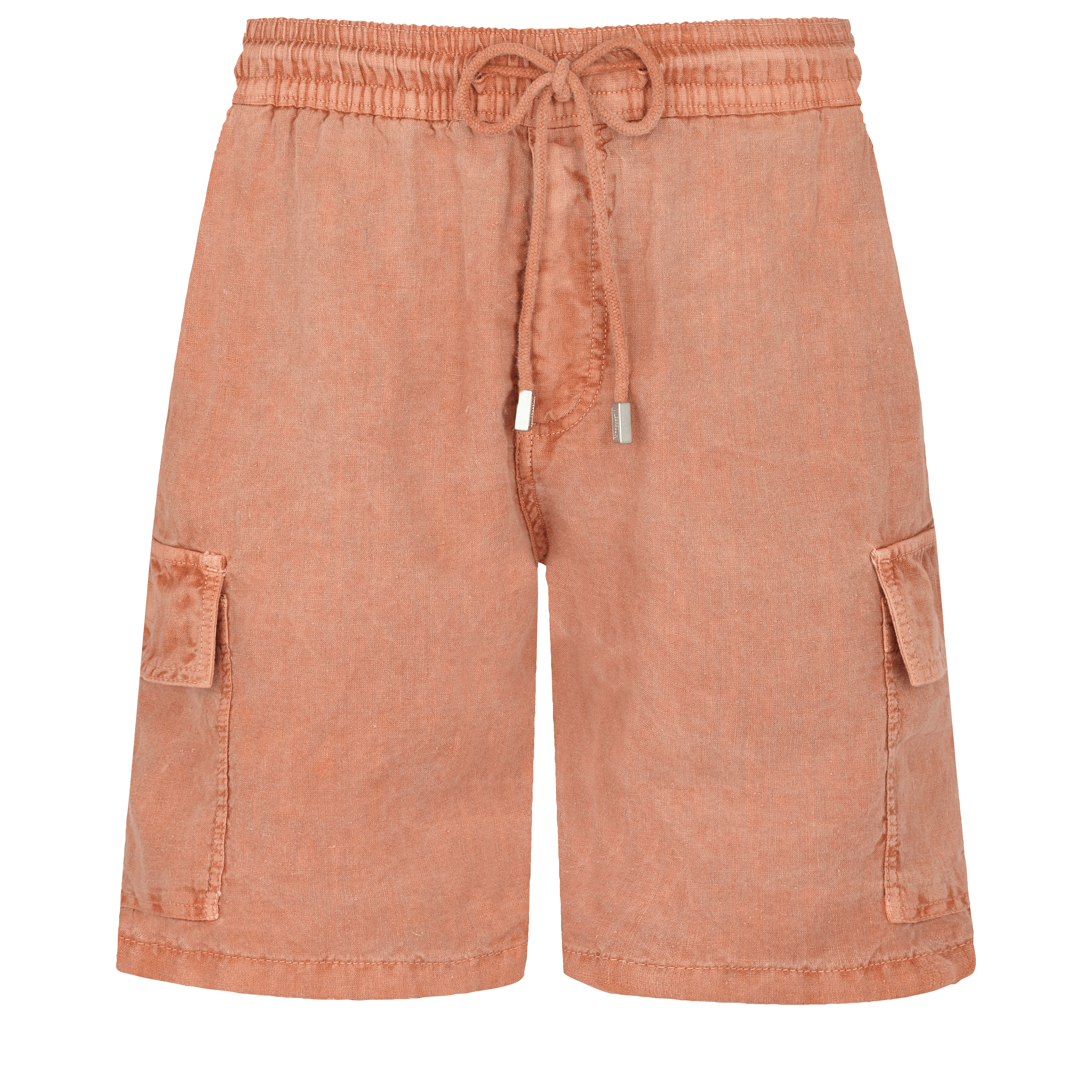 Men Linen Bermuda Shorts Mineral Dye