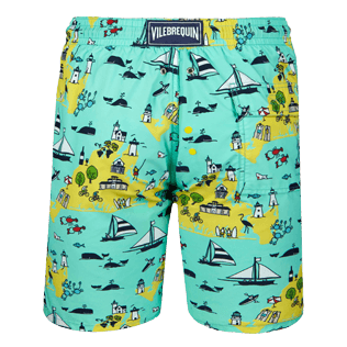 Hombre Clásico largon Estampado - Bañador largo con estampado 12.7 Martha's Vineyard para hombre, Menta back Hombre Clásico largon Estampado - Bañador largo con estampado 12.7 Martha's Vineyard para hombre, Menta back