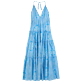 Damen Andere Bedruckt - Mandala Kleid aus Baumwolle für Damen, Lagune Vorderansicht