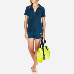 Women Others Solid - Women Terry Cloth Polo shirt Solid, Spray supp3 Women Others Solid - Women Terry Cloth Polo shirt Solid, Spray supp3