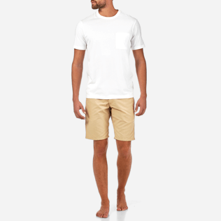 Hombre Autros Liso - Camiseta en punto de algodón Pima liso para hombre, Blanco frontworn Hombre Autros Liso - Camiseta en punto de algodón Pima liso para hombre, Blanco frontworn