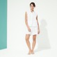 Donna Altri Ricamato - Camicia donna in lino a maniche corte Broderies Anglaises, Bianco dettagli vista 2