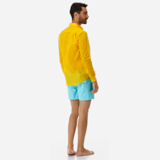 Andere Uni - Unisex Solid Hemd aus Baumwollschleier, Mango backworn Andere Uni - Unisex Solid Hemd aus Baumwollschleier, Mango backworn
