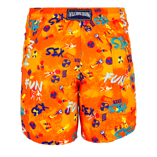 Men Embroidered Embroidered - Men Swimtrunks Printed and Embroidered Sea Sex and Fun - Limited Edition, Kumquat back Men Embroidered Embroidered - Men Swimtrunks Printed and Embroidered Sea Sex and Fun - Limited Edition, Kumquat back