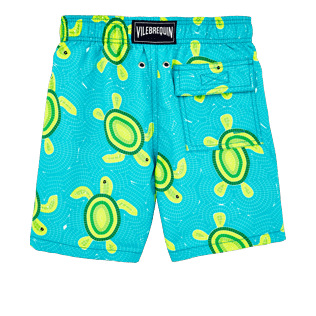 Niños Corte Clásico Estampado - Bañador con estampado Mosaic Turtles para niño, Curazao back Niños Corte Clásico Estampado - Bañador con estampado Mosaic Turtles para niño, Curazao back
