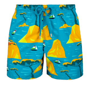 Men Classic Printed - Men swimtrunks Capri, Seychelles front Men Classic Printed - Men swimtrunks Capri, Seychelles front