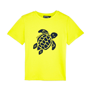 Boys Others Printed - Boys Cotton Jersey T-shirt Solid, Chartreuse front Boys Others Printed - Boys Cotton Jersey T-shirt Solid, Chartreuse front