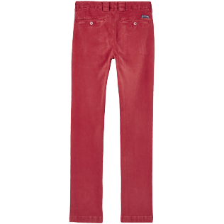 Hombre Autros Liso - Pantalón chino estrecho para hombre, Carmin back Hombre Autros Liso - Pantalón chino estrecho para hombre, Carmin back