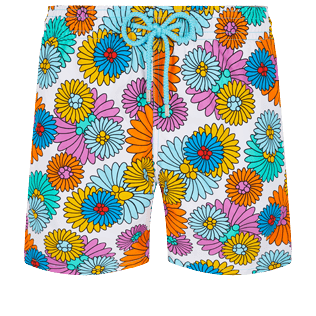 Men Others Printed - Men Swimwear Marguerites, White front view