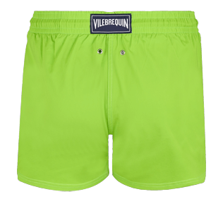 Herren Klassische kurze Uni - Kurze und figurbetonte Einfarbige Stretch-Bademode für Herren, Wasabi back Herren Klassische kurze Uni - Kurze und figurbetonte Einfarbige Stretch-Bademode für Herren, Wasabi back