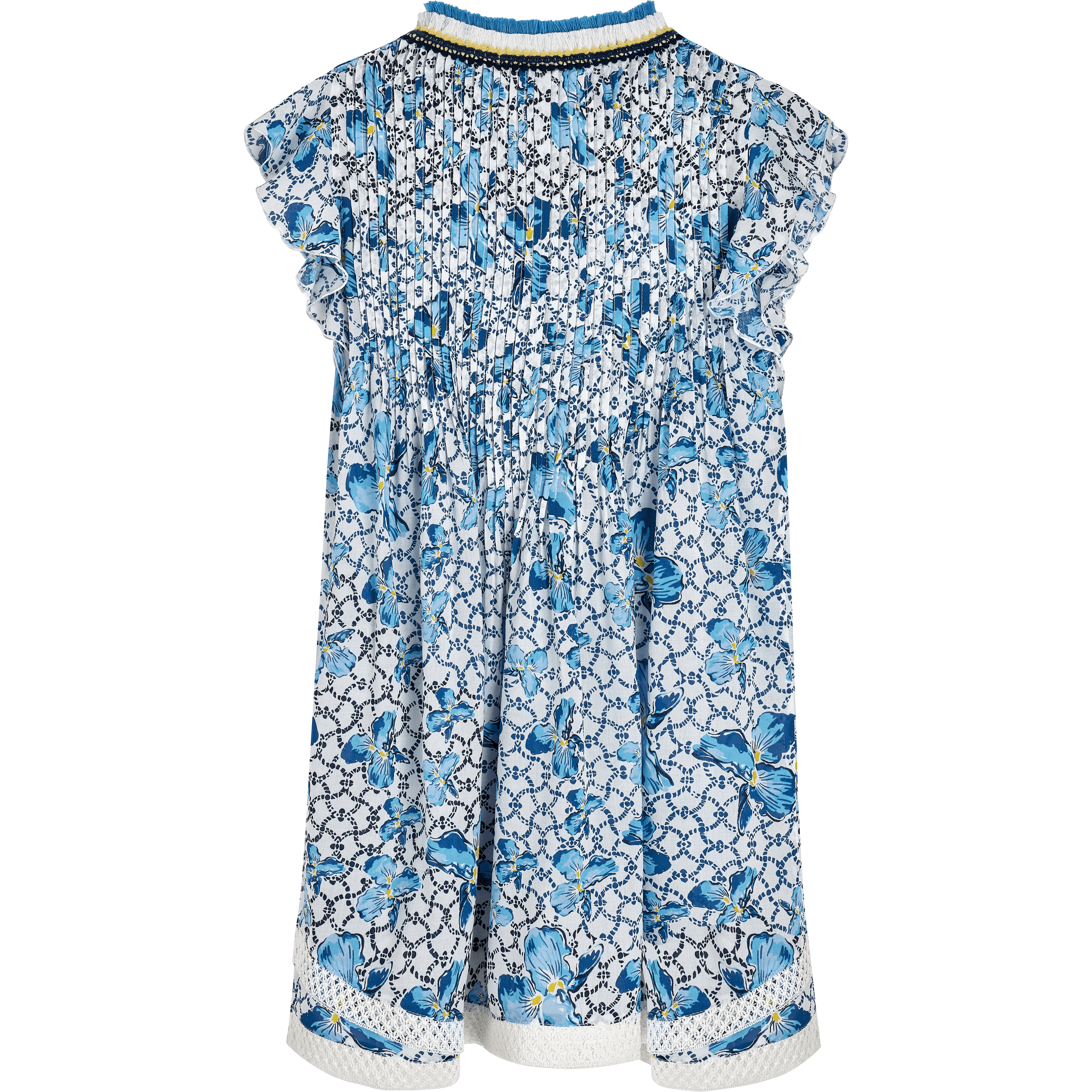 Iris Minikleid Mit Spitze Für Mädchen - Kleid - Shashou - Blau - Größe 6 - Vilebrequin