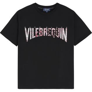 Uomo Altri Stampato - T-shirt uomo con logo stampato Bandana - Vilebrequin x BAPE® BLACK, Nero vista frontale