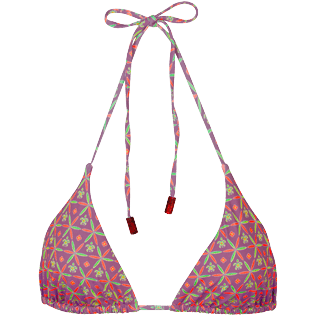的图片 女款 Triangle 印制 - 女士 Indian Ceramic 系带式比基尼三角泳裤, Pink berries 正面图 的图片 女款 Triangle 印制 - 女士 Indian Ceramic 系带式比基尼三角泳裤, Pink berries 正面图