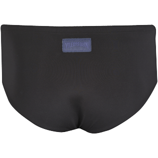 Men Fitted Solid - Men Swim brief Solid, Black back view