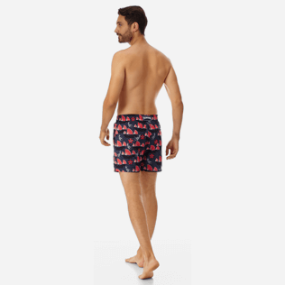 Men Ultra-light classique Printed - Men Ultra-Light and packable swimtrunks Hong Kong, Navy backworn Men Ultra-light classique Printed - Men Ultra-Light and packable swimtrunks Hong Kong, Navy backworn