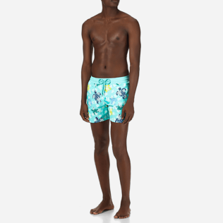 Men Classic / Moorea Printed - Men Glow in the dark Swimtrunks Turtles Gang, Lagoon frontworn Men Classic / Moorea Printed - Men Glow in the dark Swimtrunks Turtles Gang, Lagoon frontworn