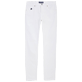 Women Others Solid - Women Slim Fit Velvet Two thousand Lines Pants Solid, White front view