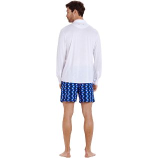 Uomo Altri Unita - Camicia uomo in jersey di lyocell a tinta unita, Bianco backworn Uomo Altri Unita - Camicia uomo in jersey di lyocell a tinta unita, Bianco backworn
