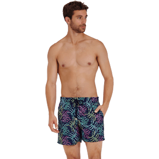 Hombre Clásico Bordado - Bañador con bordado Jungle para hombre - Edición Limitada, Midnight blue frontworn Hombre Clásico Bordado - Bañador con bordado Jungle para hombre - Edición Limitada, Midnight blue frontworn