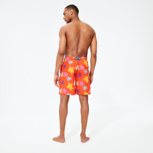 Hombre Clásico largon Estampado - Bañador largo con estampado Tortues Multicolores para hombre, Nispero backworn Hombre Clásico largon Estampado - Bañador largo con estampado Tortues Multicolores para hombre, Nispero backworn
