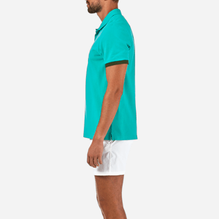Hombre Camisa de polo Liso - Polo liso en piqué de algodón, Veronese green supp3 Hombre Camisa de polo Liso - Polo liso en piqué de algodón, Veronese green supp3