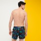 Men Others Printed - Men Stretch Swimwear Tiger Leap, Black back worn view
