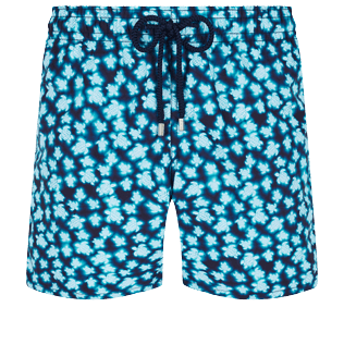 Uomo Altri Stampato - Costume da bagno uomo Blurred Turtles, Blu marine vista frontale