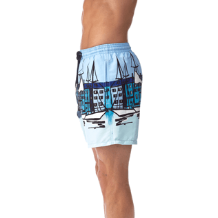 Hombre Corte Clásico Estampado - Bañador con estampado Le Port, Bleu givre supp1 Hombre Corte Clásico Estampado - Bañador con estampado Le Port, Bleu givre supp1