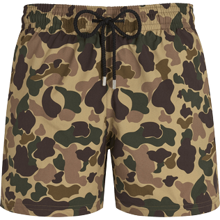 Men Others Printed - Men Stretch Swim Trunks Large Camo - Vilebrequin x Palm Angels, Army front view