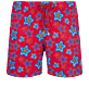 Men Embroidered Swim Trunks Stars Gift - Limited Edition Burgundy front view