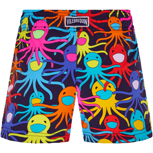 Niñas Autros Estampado - Pantalón corto de baño con estampado Multicolore Medusa para niña, Azul marino vista trasera