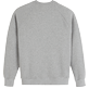 Herren Andere Bestickt - Pullover aus Baumwolle mit besticktem Vilebrequin-Cordaufnäher für Herren, Lihght gray heather Rückansicht