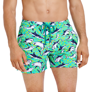 Men Stretch classic Printed - Men Swim Trunks Stretch Sharks - Web Exclusive, Veronese green supp1 Men Stretch classic Printed - Men Swim Trunks Stretch Sharks - Web Exclusive, Veronese green supp1