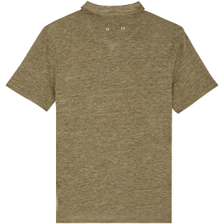 Herren Andere Uni - Solid Polohemd aus Leinenjersey für Herren, Heather sycamore back Herren Andere Uni - Solid Polohemd aus Leinenjersey für Herren, Heather sycamore back