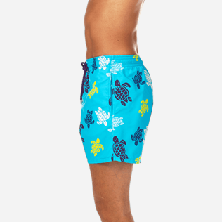 Men Classic / Moorea Printed - Multicolor Turtles Swim shorts, Azure supp3 Men Classic / Moorea Printed - Multicolor Turtles Swim shorts, Azure supp3