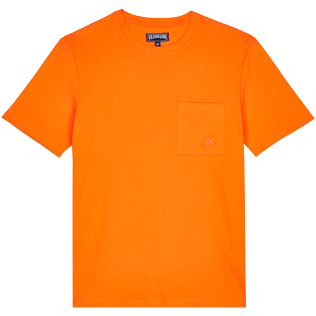 Bild von Herren Andere Uni - Einfarbiges T-Shirt aus Bio-Baumwolle für Herren, Apricot Vorderansicht Bild von Herren Andere Uni - Einfarbiges T-Shirt aus Bio-Baumwolle für Herren, Apricot Vorderansicht